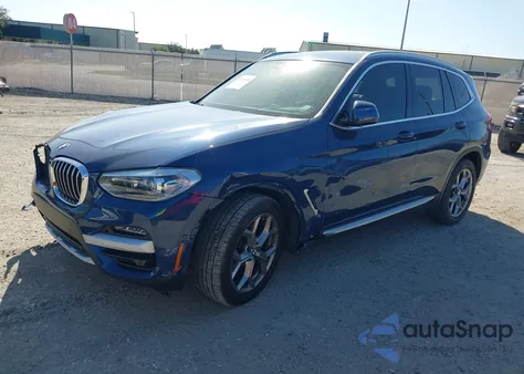 2021 BMW X3 Sdrive30I z USA, uszkodzony, nr VIN 5UXTY3C03M9G68736